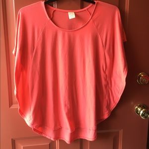 Faded Glory Loose Fitted Shirt Coral Pink Small